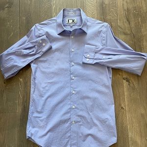 Men’s Express long collar dress shirt.